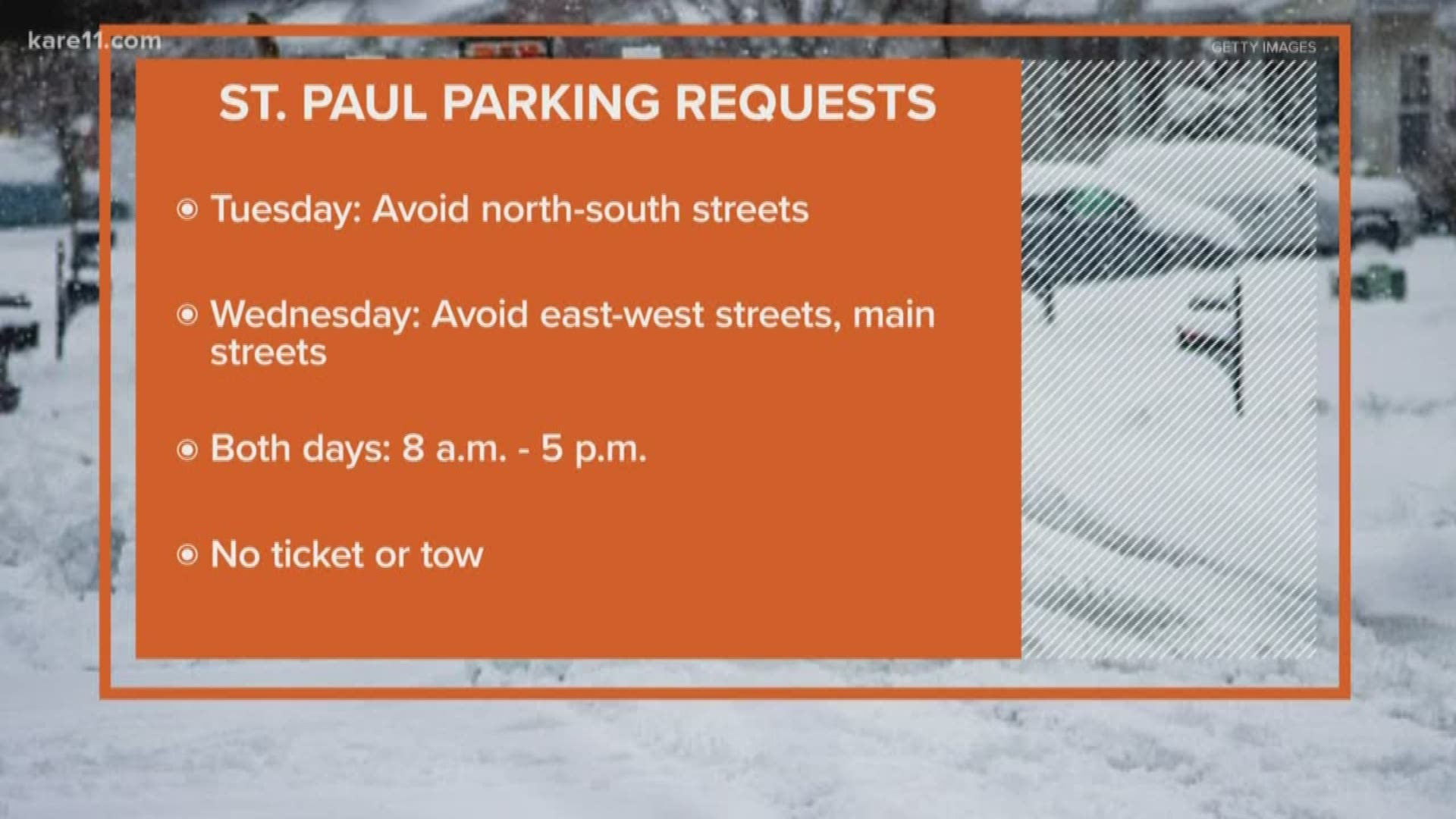 The plowing work is not part of a snow emergency.