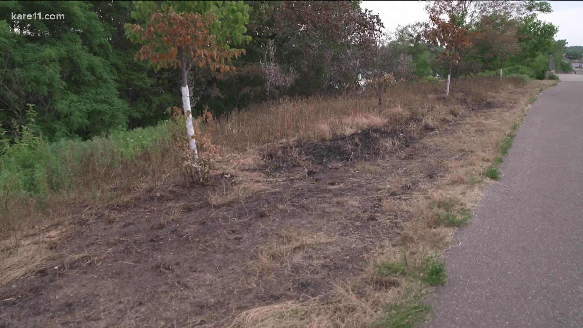 The Minnetonka Fire Department responded to nine grass fires in one week, which the fire chief says is higher than normal
