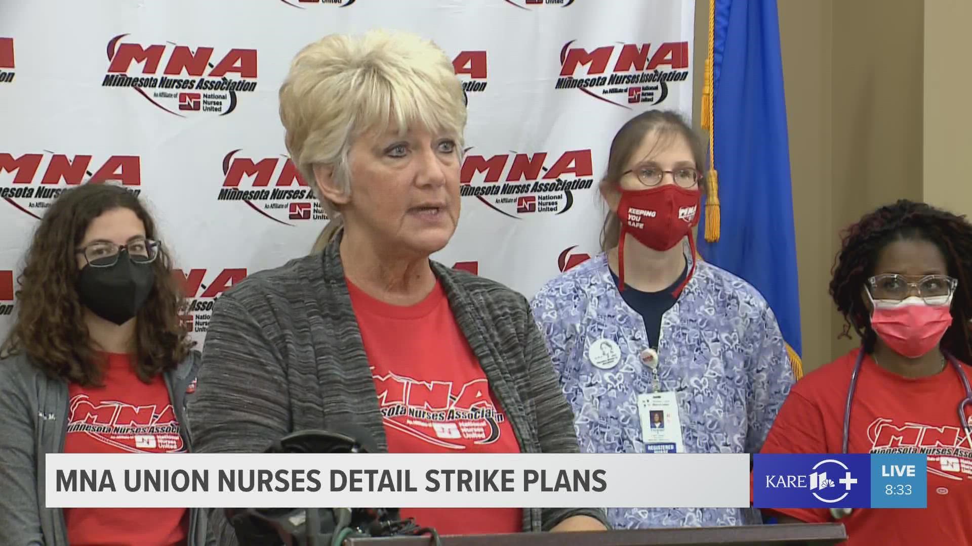 Union leaders and negotiators with the Minnesota Nurses Association discuss what they call an "overwhelming" vote to strike, and what comes next.
