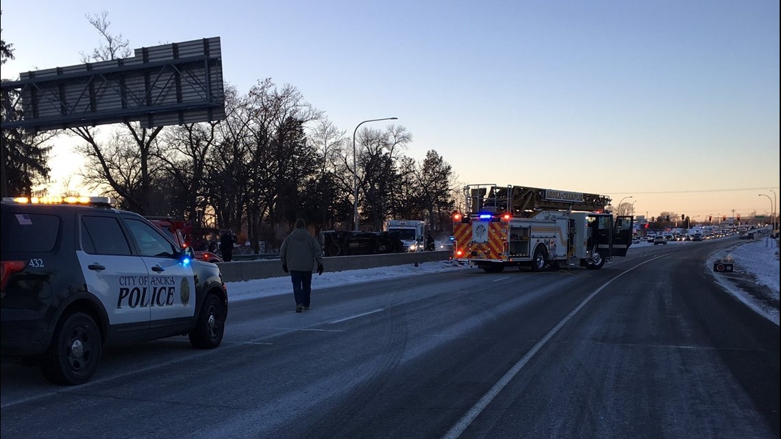 Highway 10 reopened in Anoka after crash