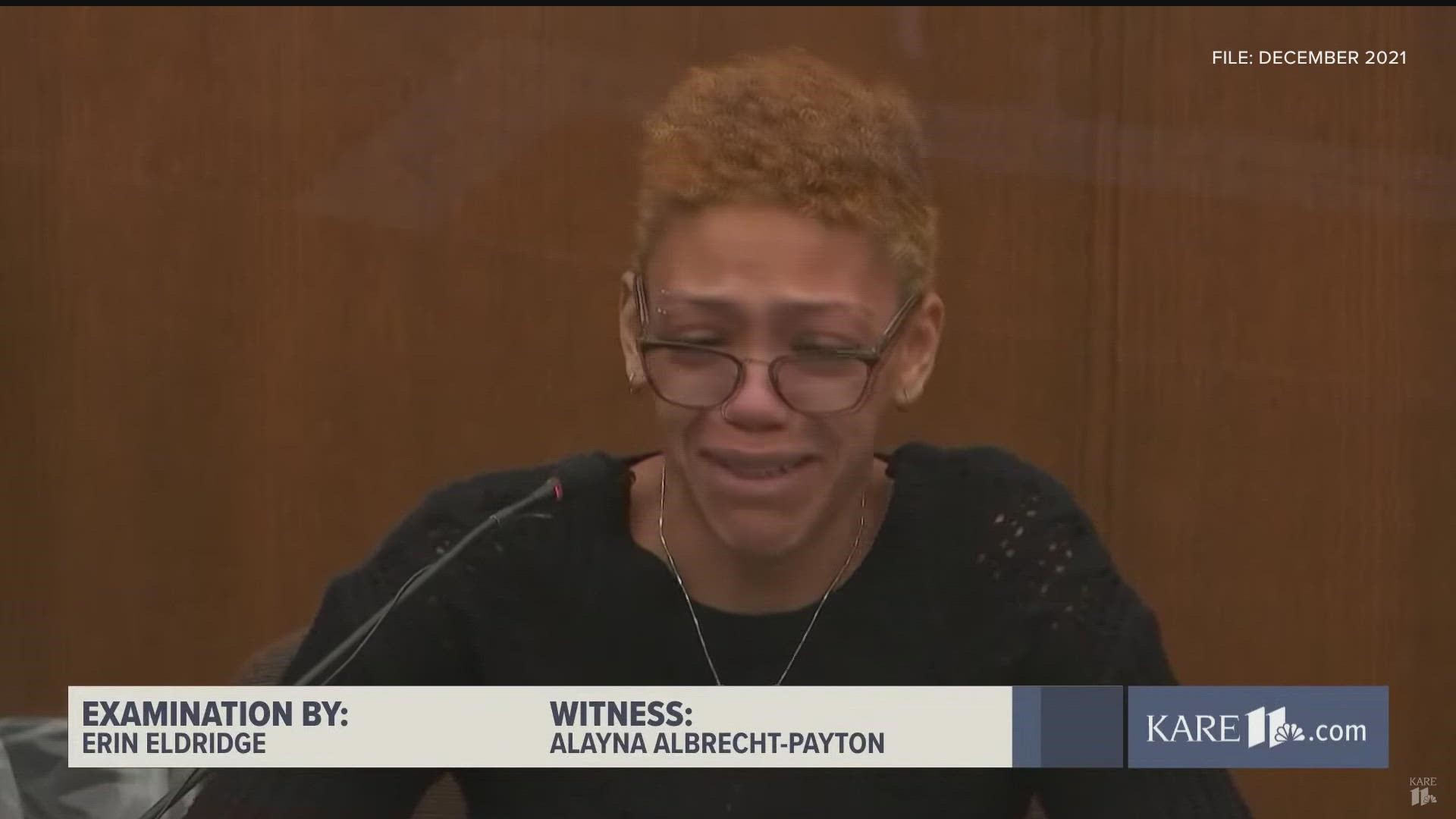 In the lawsuit, Alayna Beth Albrecht-Payton says she suffered significant injuries and deals with continuing PTSD as a result of the fatal shooting.