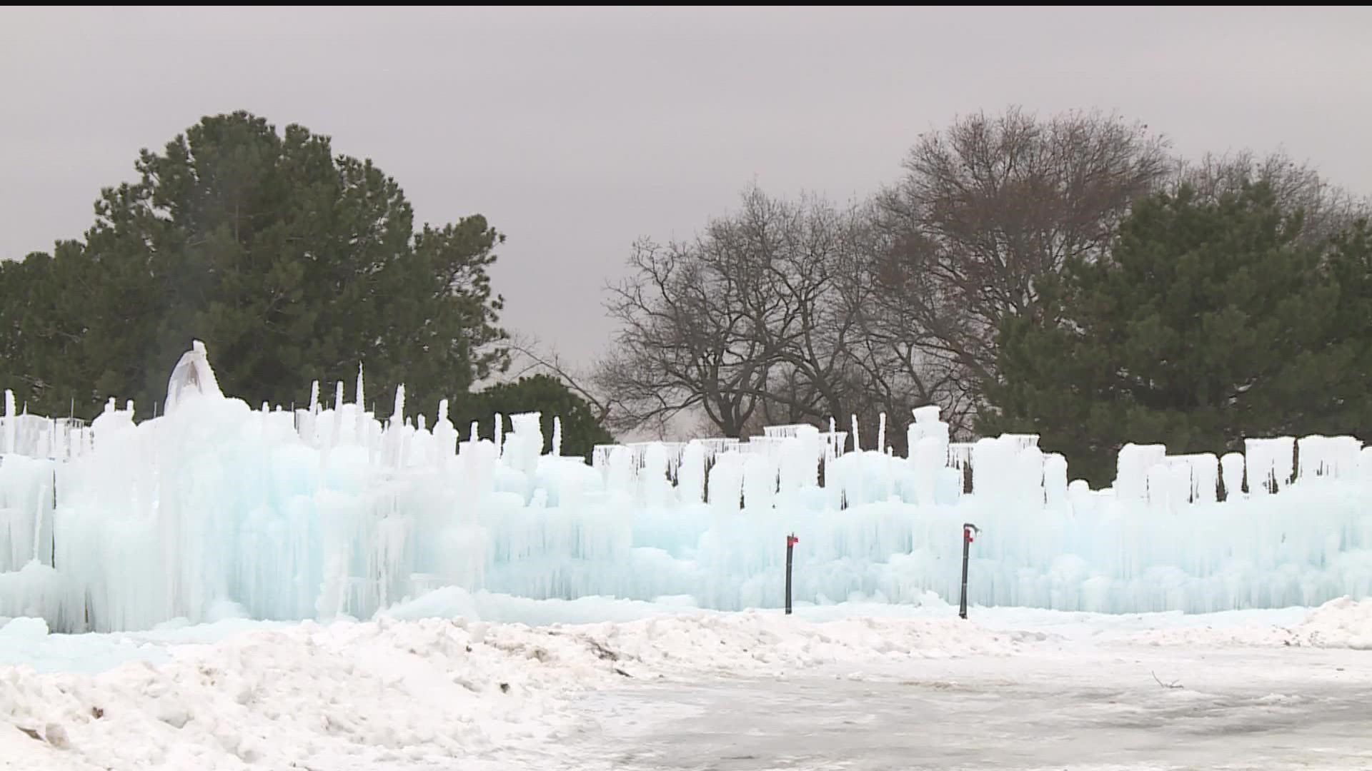 At the Ice Castles in New Brighton, workers are preparing to lose as much as 50% of their ice this week.
