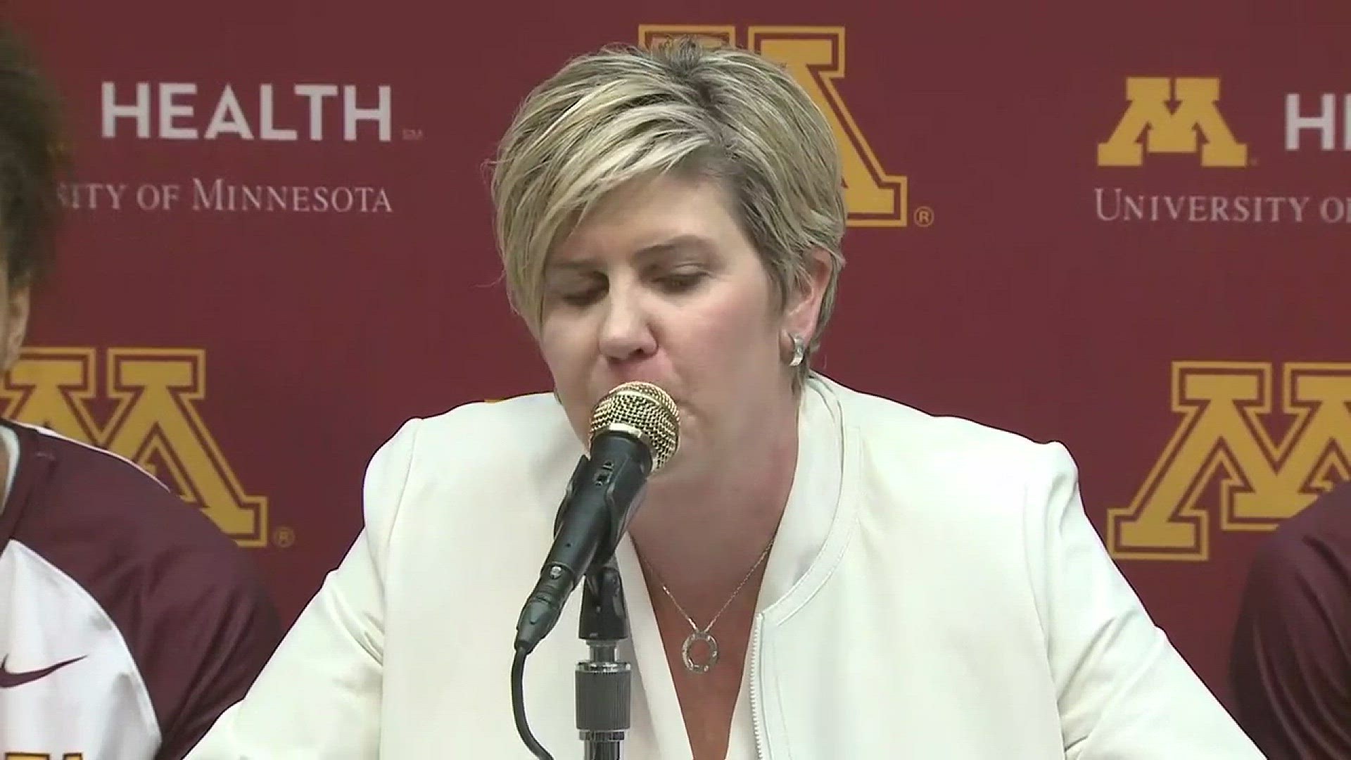 Postgame reaction from Gophers Women's Basketball Coach Marlene Stollings, G/F Destiny Pitts, and G Carlie Wagner after their Top 10 takedown of Maryland Sunday afternoon at Williams Arena