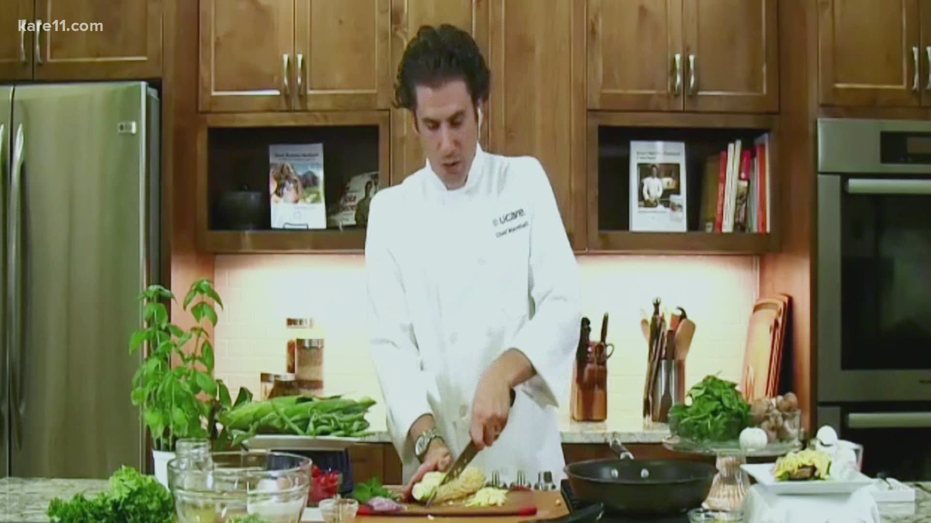 UCare Nutritional Wellness Chef Marshall O'Brien shares recipes for Sweet Corn, Tomato and Green Bean Summer Salad and a Parmesan Spinach Mushroom Omelet