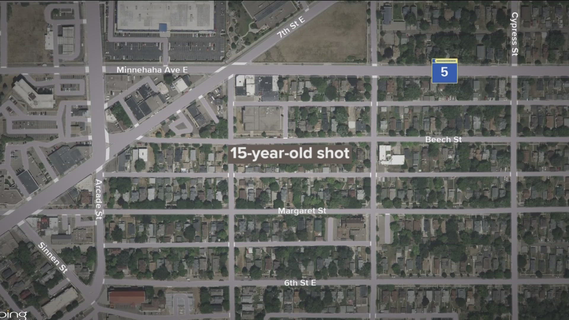 The teen is now recovering after a suspect walked up to a home and shot them.