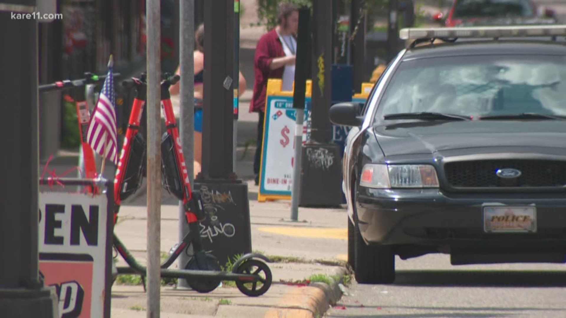 A Spin employee told police the scooters looked like they'd been smashed on the ground, and some had their brakes cut.