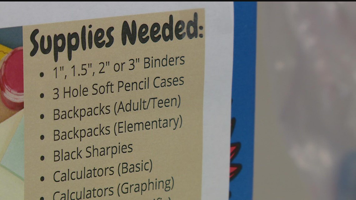 Local nonprofit says inflation has increased the need for school ...