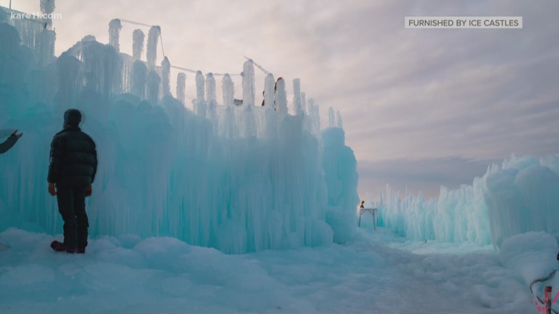 The Ice Castles are opening at 6:30 p.m. in Excelsior 1-12-19.