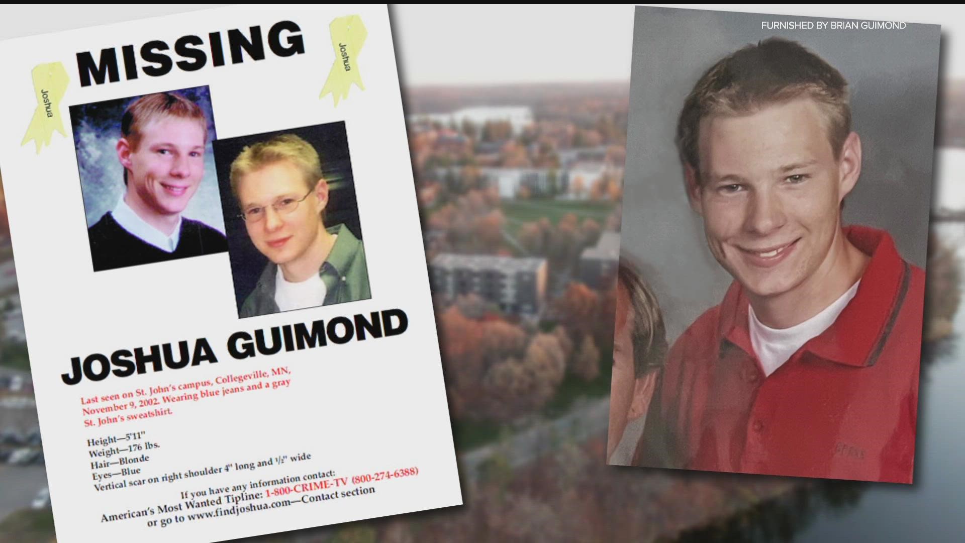 Josh Guimond disappeared from St. John’s University 20 years ago. New information is now available and Stearns County investigators are asking for tips.