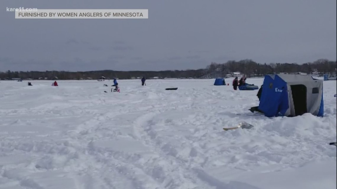 Women's only ice fishing tournament on Mille Lacs