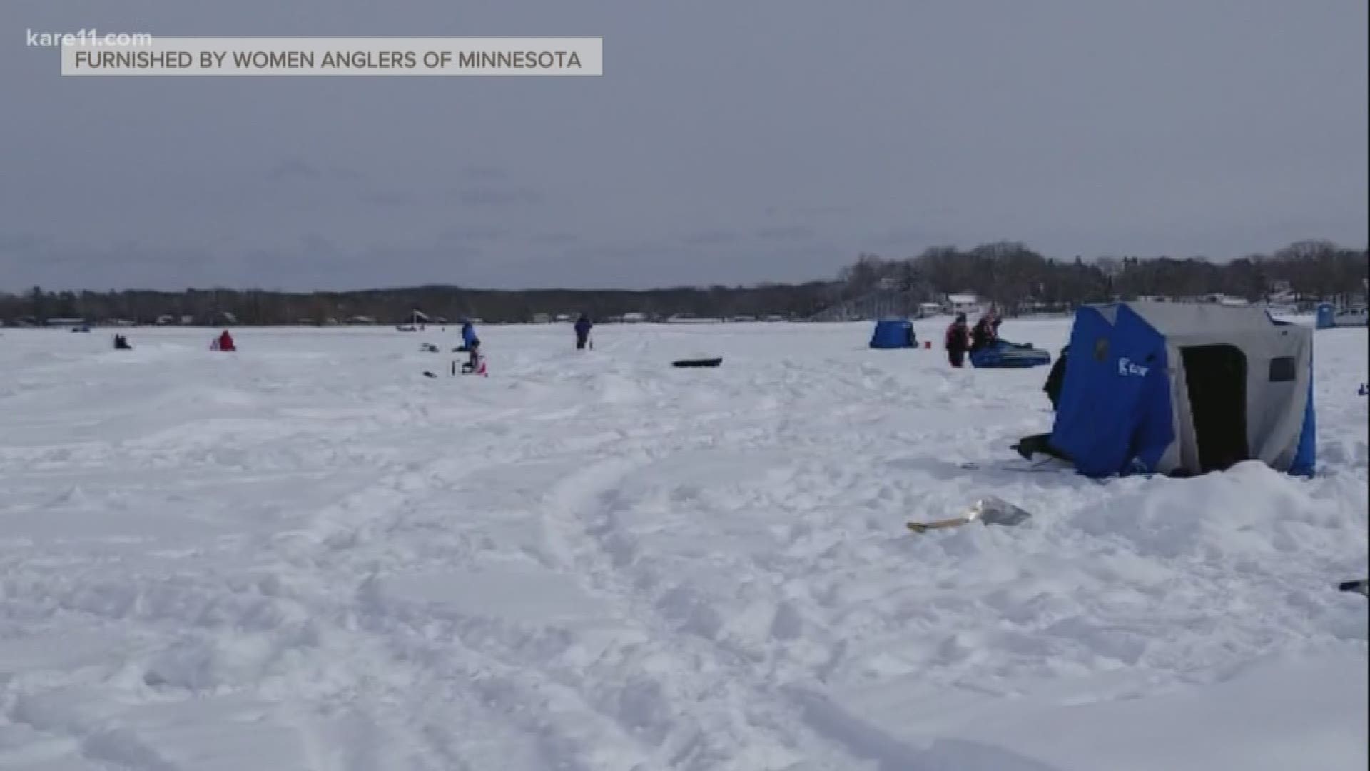 150 women from across the Midwest took part in the 2nd Annual Women's Only Ice Fishing Tournament on Lake Mille Lacs on Saturday. All proceeds from the tournament will help the group Women Anglers of Minnesota to provide fishing opportunities for kids and women.