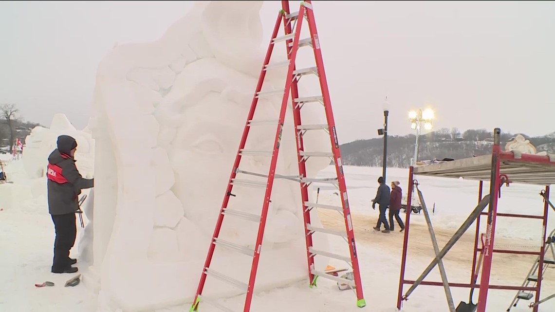World Snow Sculpting Championship in Stillwater