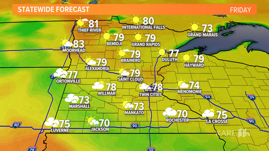 Current weather forecast in the Twin Cities | kare11.com