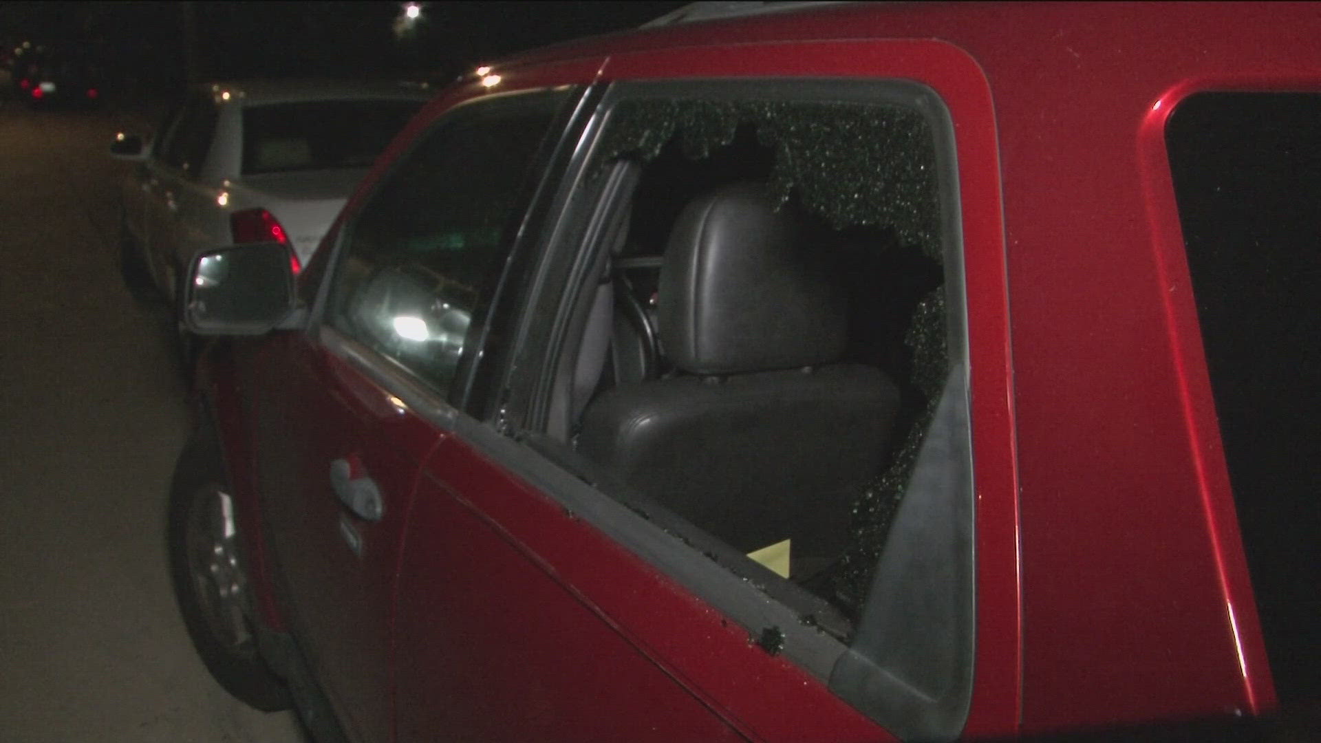 Overnight break-ins occurred at various spots along I-35W. 