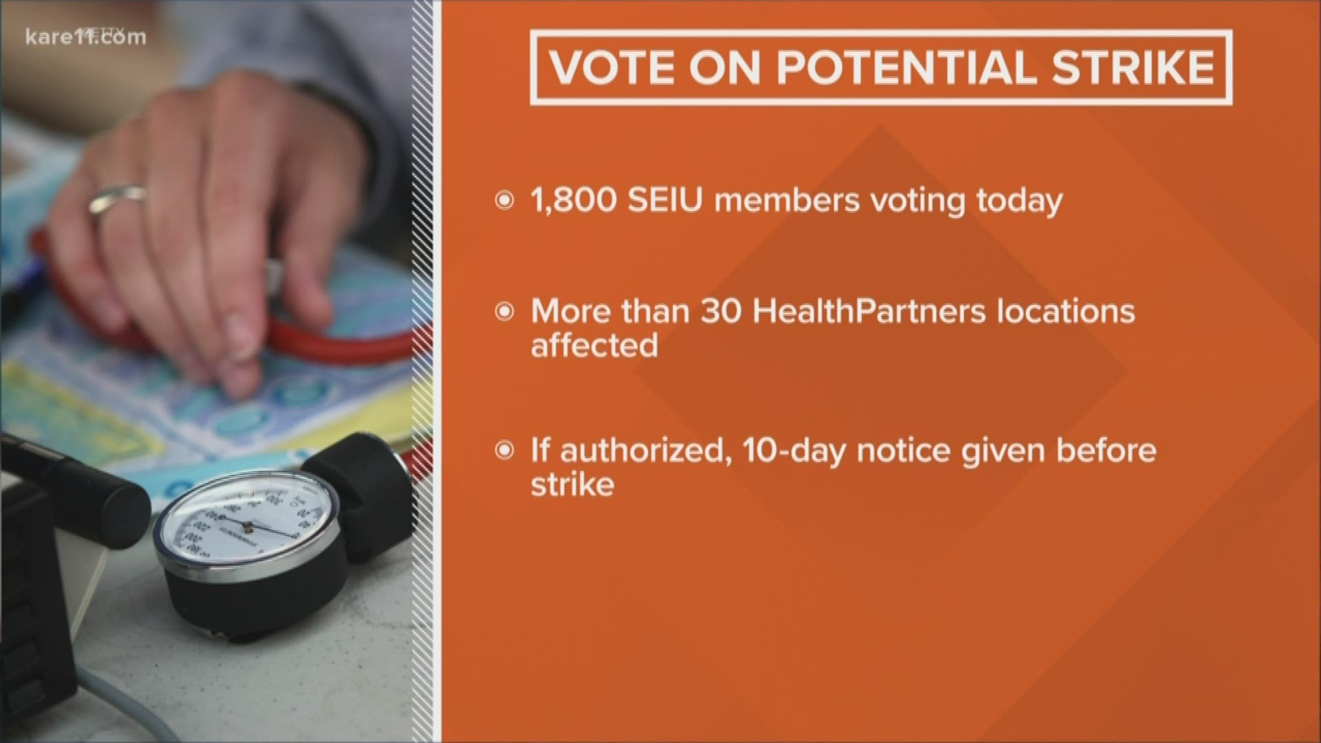 Thursday, workers with SEIU Healthcare Minnesota will vote on whether or not to strike for seven days.