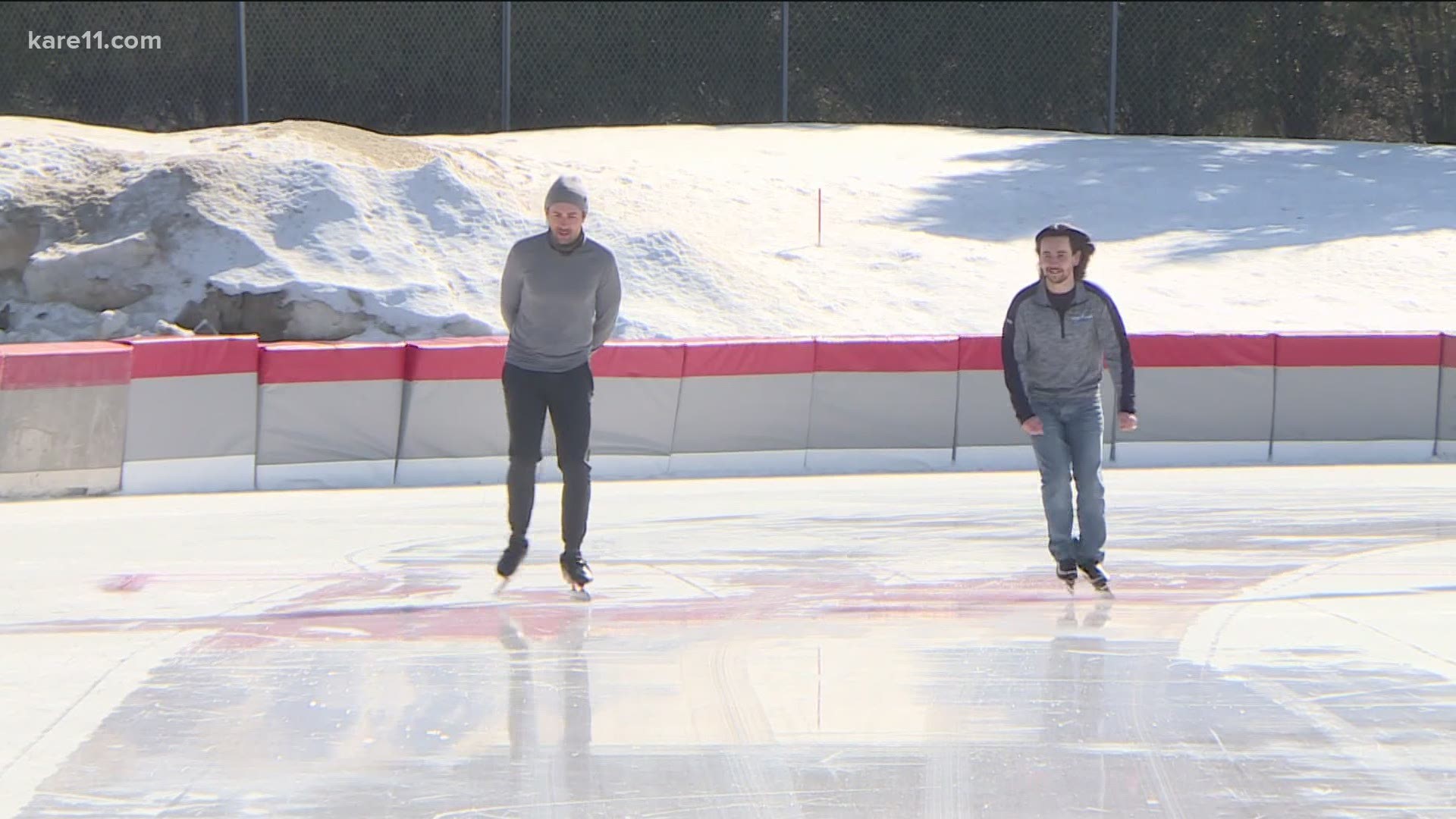 Bryan hits the ice at The Oval in Roseville