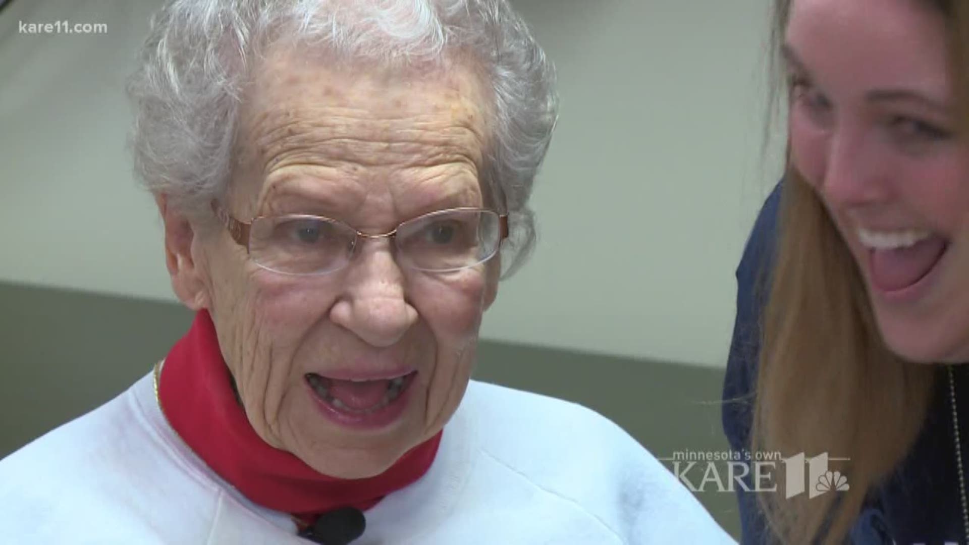 Minnesota Twins gave a special treat to a 95-year-old fan to help celebrate her birthday.