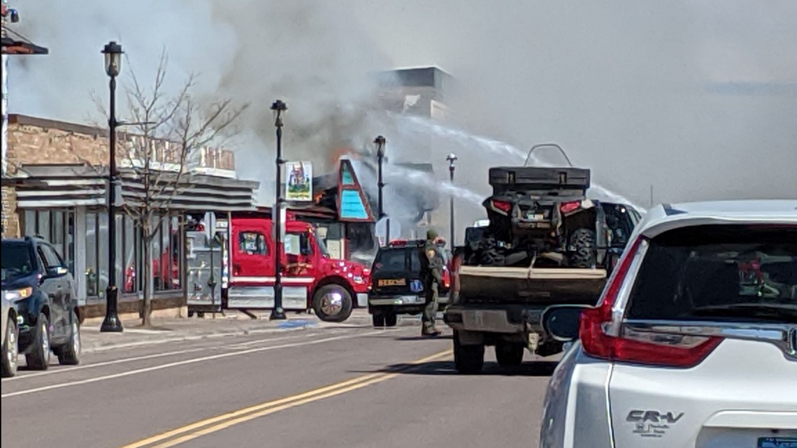 Fire destroys three businesses in downtown Grand Marais