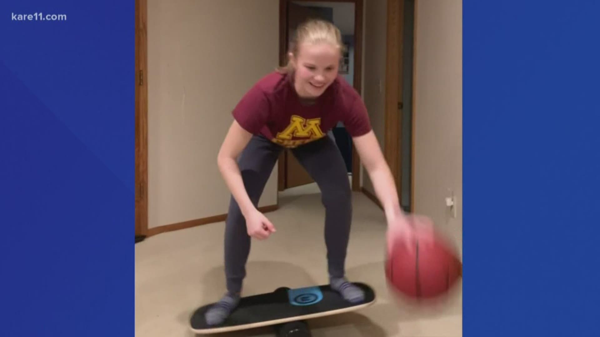 We don't have any games to watch right now but our KARE 11 viewers are working on their sports skills every night.
