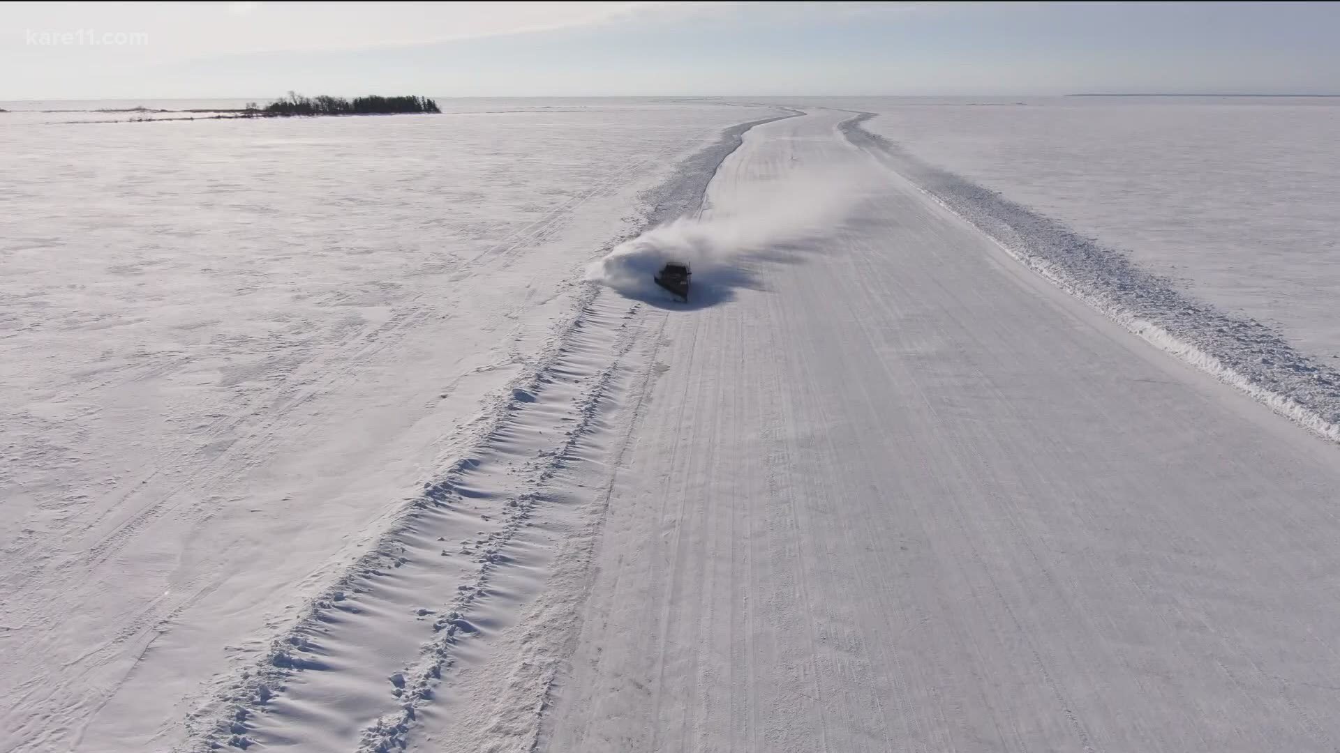 The Northwest Angle ice road, which provided a lifeline to Minnesota businesses cut off from their customers by Canada, will be closing to incoming traffic