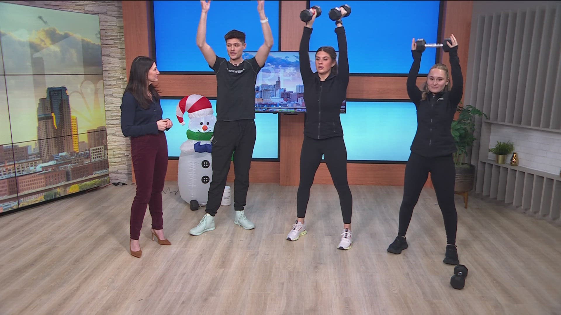 Life Time coach Aaron Deetz breaks down their FROSTY workout, which is a perfect way for the whole family to burn some of the holiday calories off.