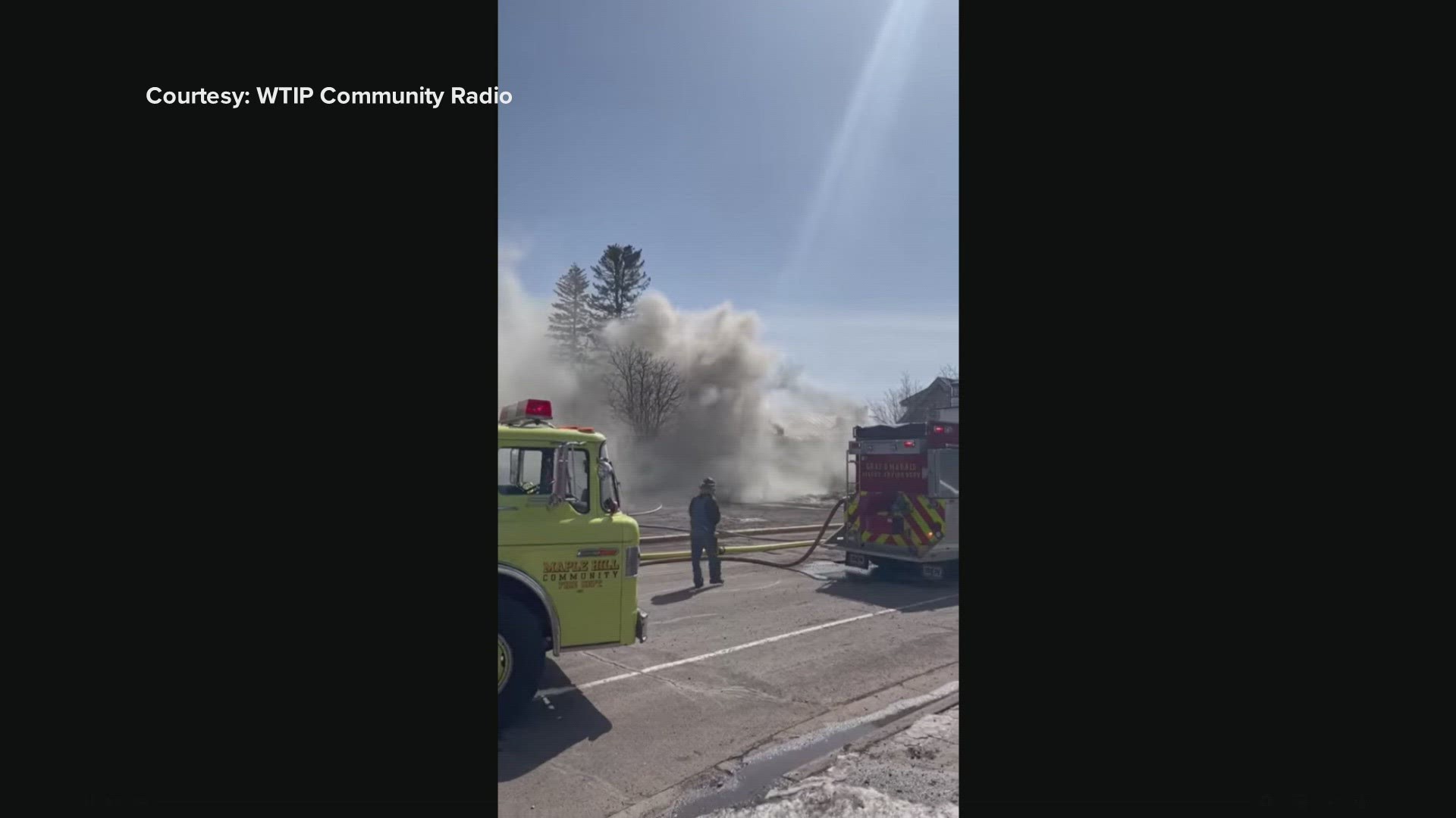 Crews were dispatched to Sydney's Frozen Custard and Wood-Fired Pizza in Grand Marais shortly after 11 a.m. Monday, on reports smoke was pouring from the building.