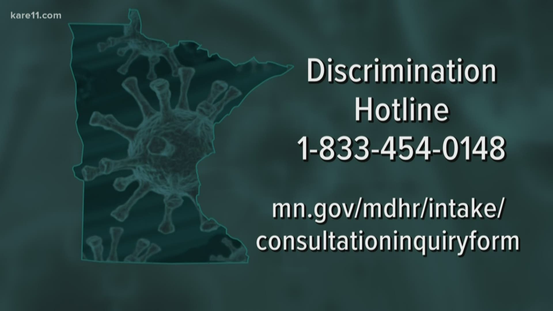 The Walz Administration opened a new help line for people to call if they're harassed or witness harassment, which has increased since the coronavirus pandemic