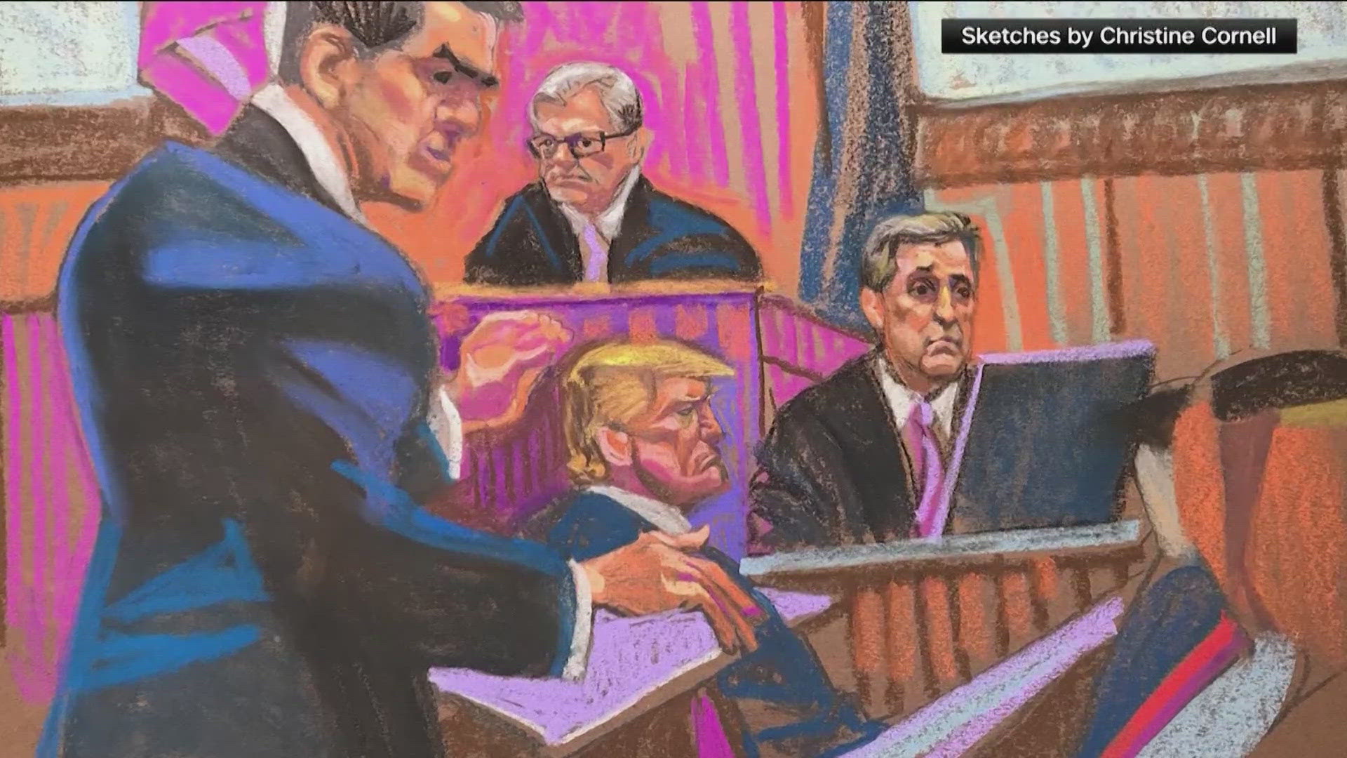 Droves of allies for former President Donald Trump flocked to his hush money trial on Thursday.