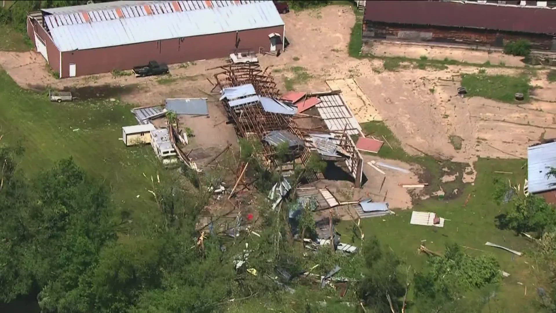 Red Cross is helping families with water and meals as they recover. 