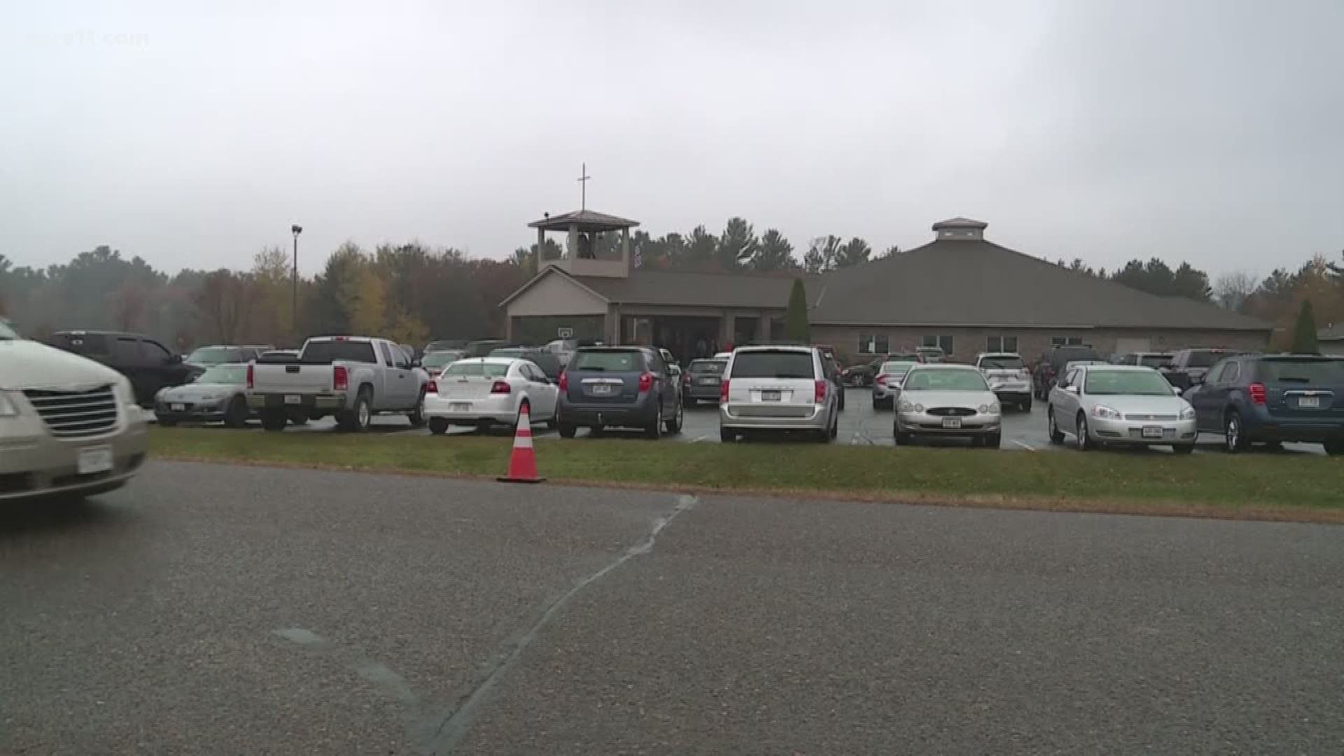 The funeral service for James and Denise Closs was held at St. Peter Catholic Church in Cameron, WI