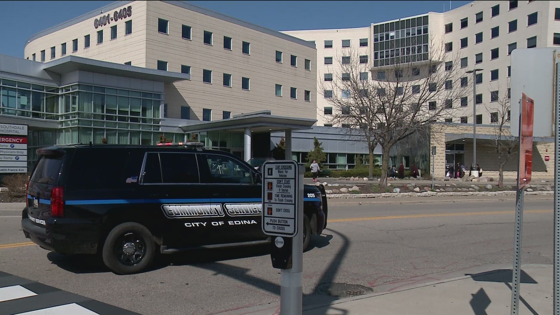 The incident began in the hospital room of the suspect's mother, documents say. 