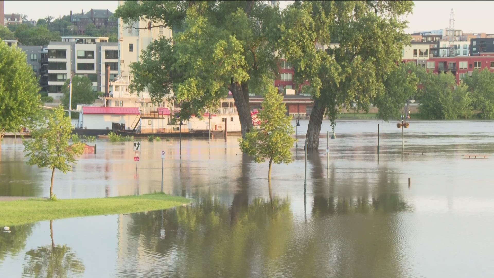 The river levels are at more than 19 feet and are expected to rise this weekend.