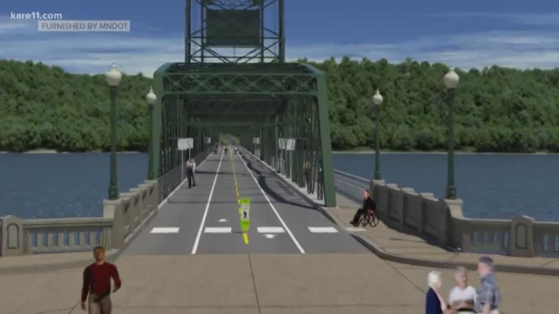 The high water in Stillwater is delaying a project that will likely be popular with walkers and bike riders. It's the St. Croix River Crossing Loop Trail and it will incorporate Stillwater's historic lift bridge.