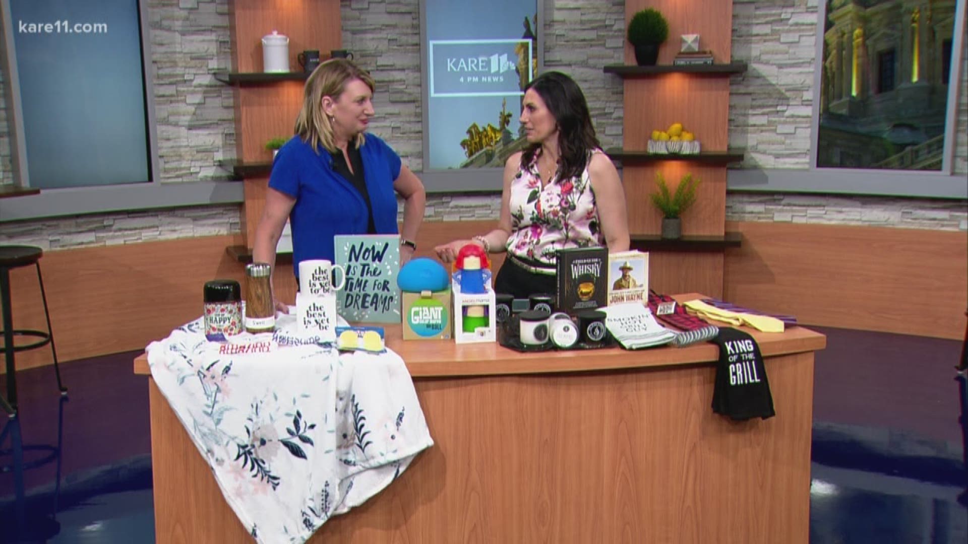 Style Consultant Katie Welch Len stopped by from The Shoppes at Arbor Lakes to show us great gift ideas for grads and dads.