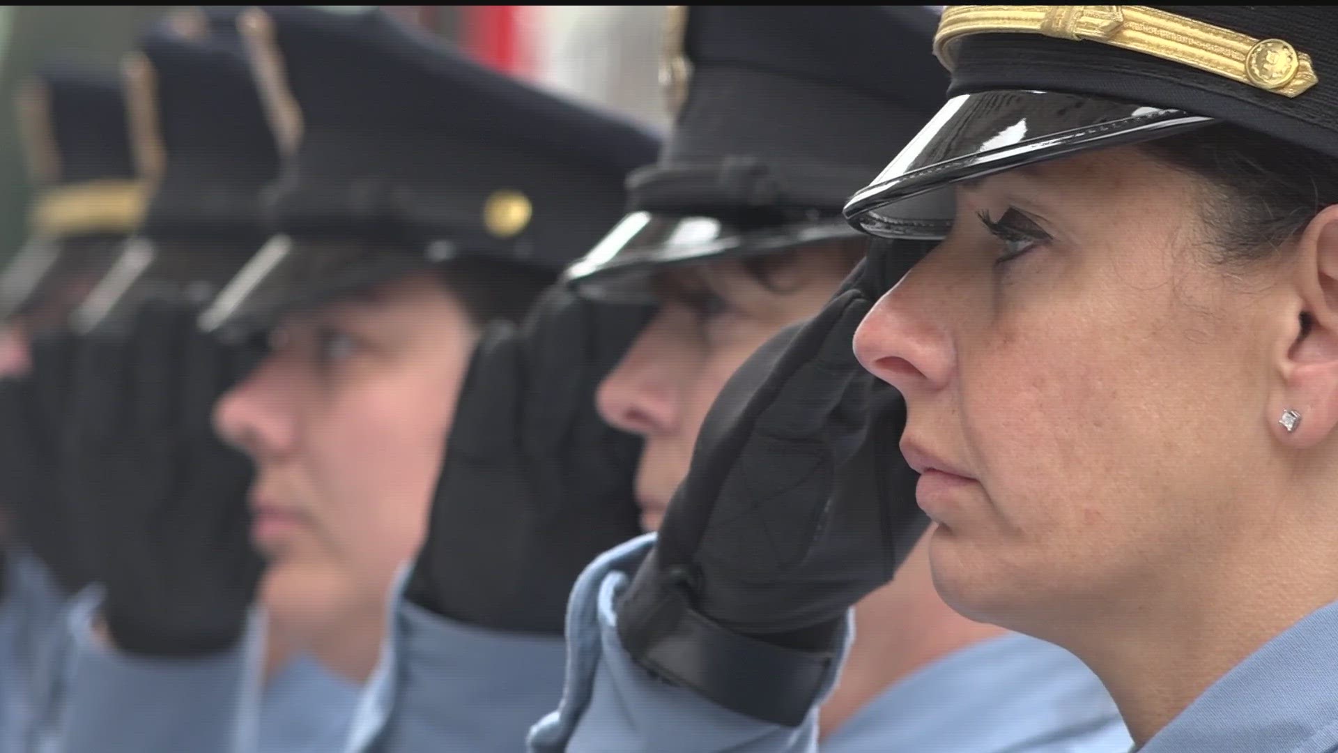 Officers listened to 67 names of fallen comrades.