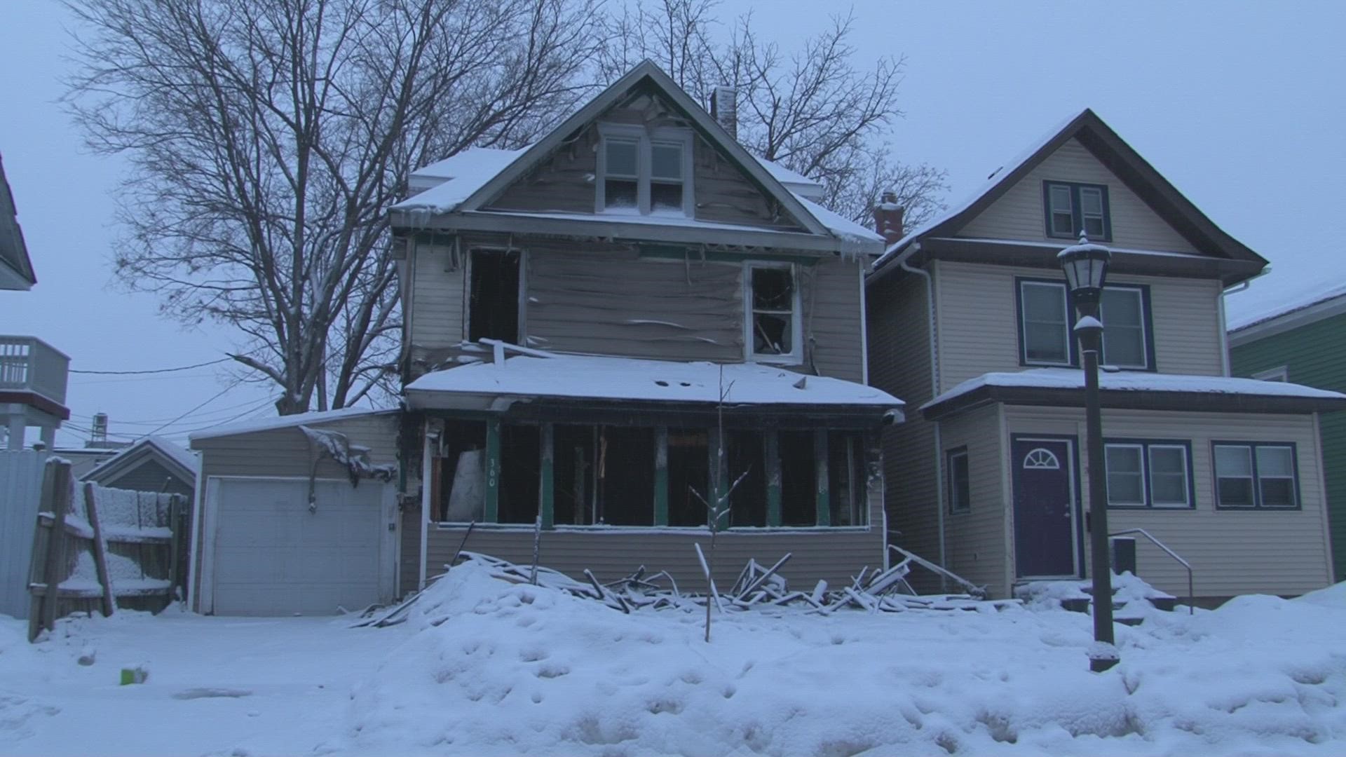 St. Paul fire officials say a home that burned on the 300 block of Sherburne Ave. last night is a total loss, leaving 3 adults and 11 children looking for shelter.