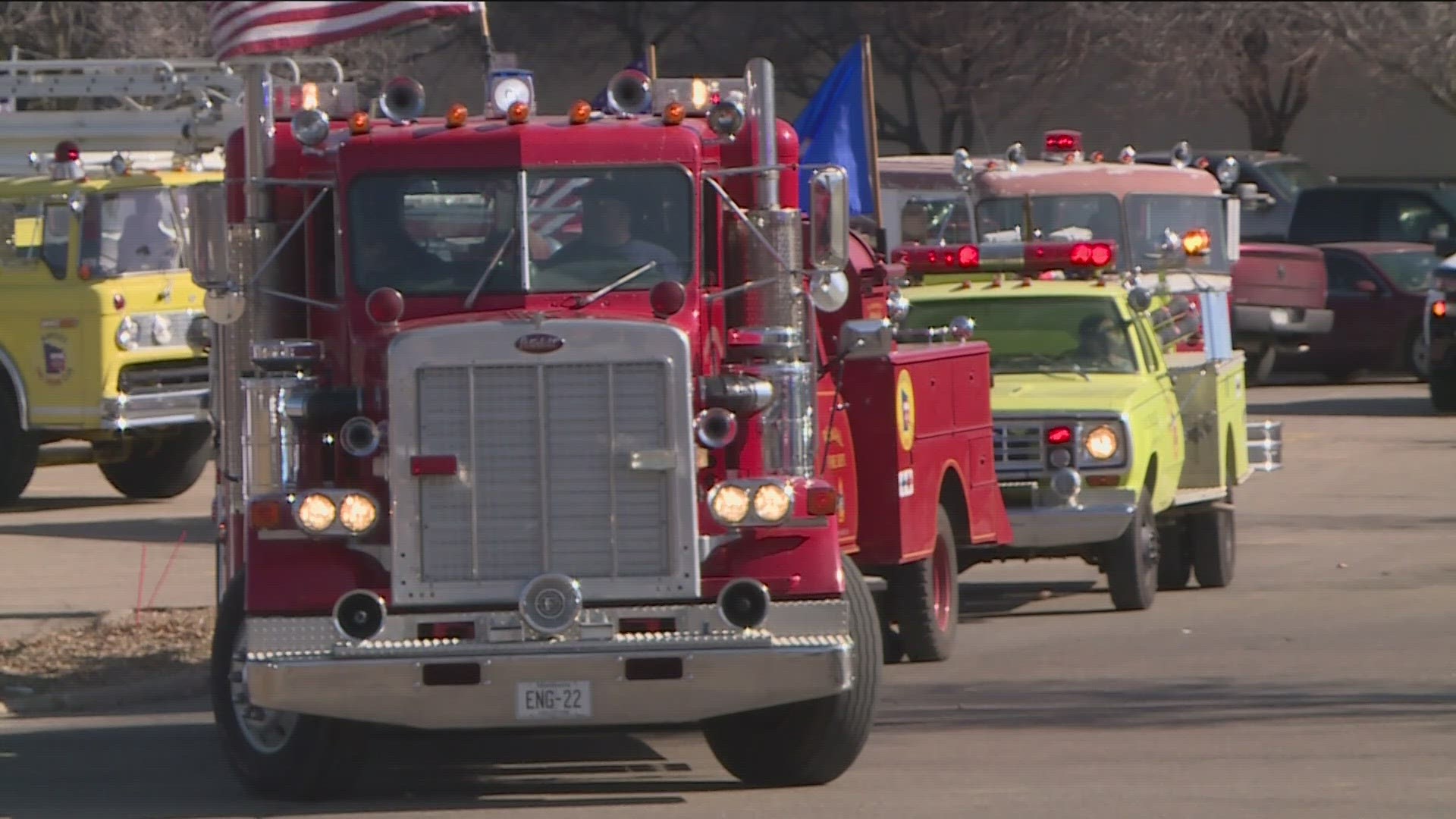 Saturday's convoy started with a post on Facebook. Organizers say they were expecting roughly 50 to 100 people.