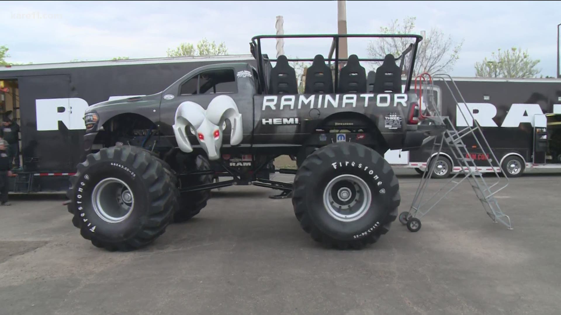 "The Raminator" will be giving rides and crushing cars out at the State Fairgrounds