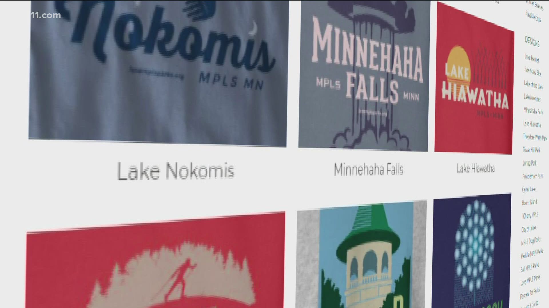 Most people rep their favorite sports teams or bands, but this local clothing brand spotlights Minneapolis parks.