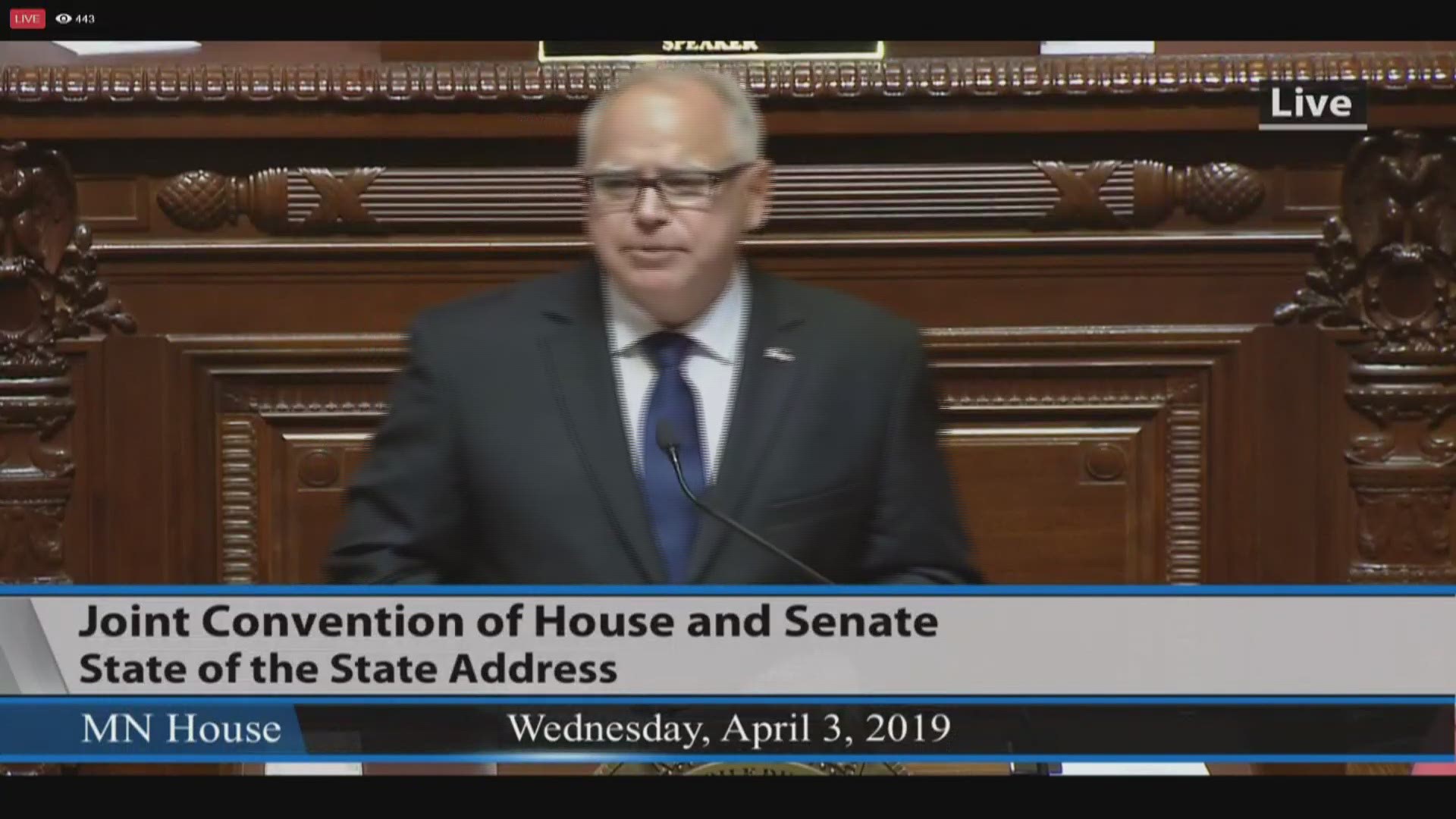 Gov. Tim Walz calls on Minnesota to write a new story about how a government divided between Democrats and Republicans puts aside ideology and comes together for the good of the people. https://kare11.tv/2IclFTw