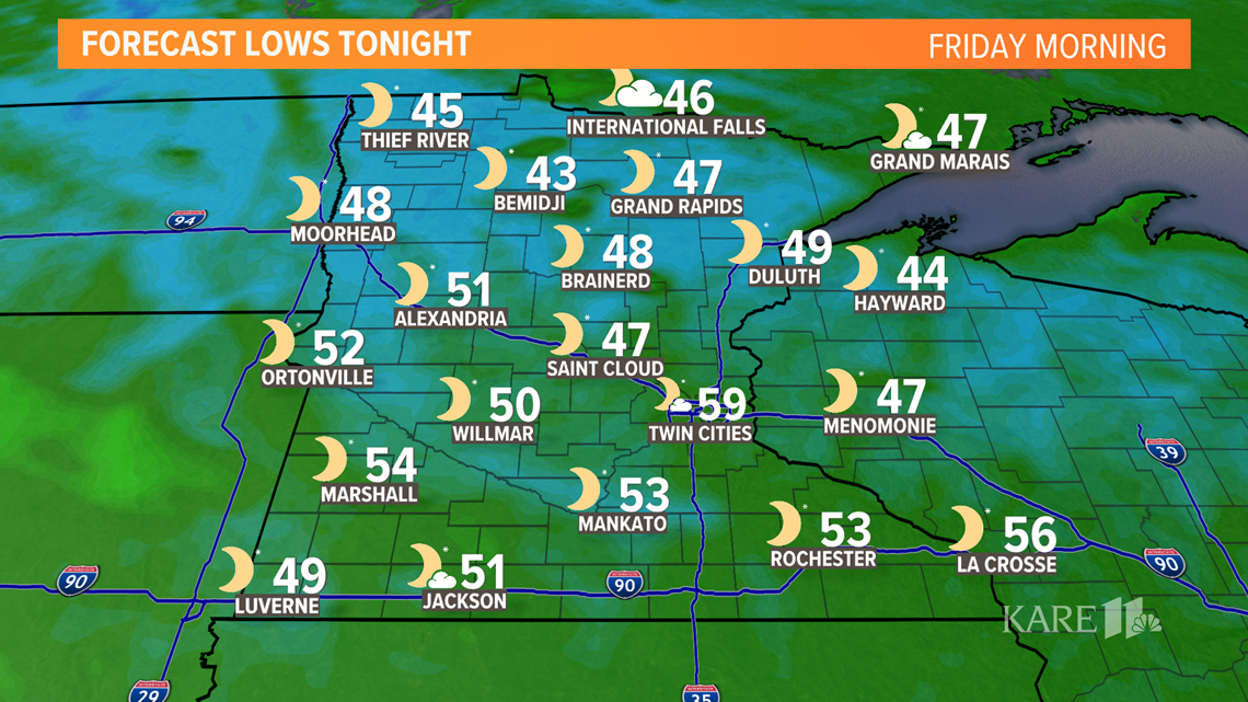 Current weather forecast in the Twin Cities | kare11.com