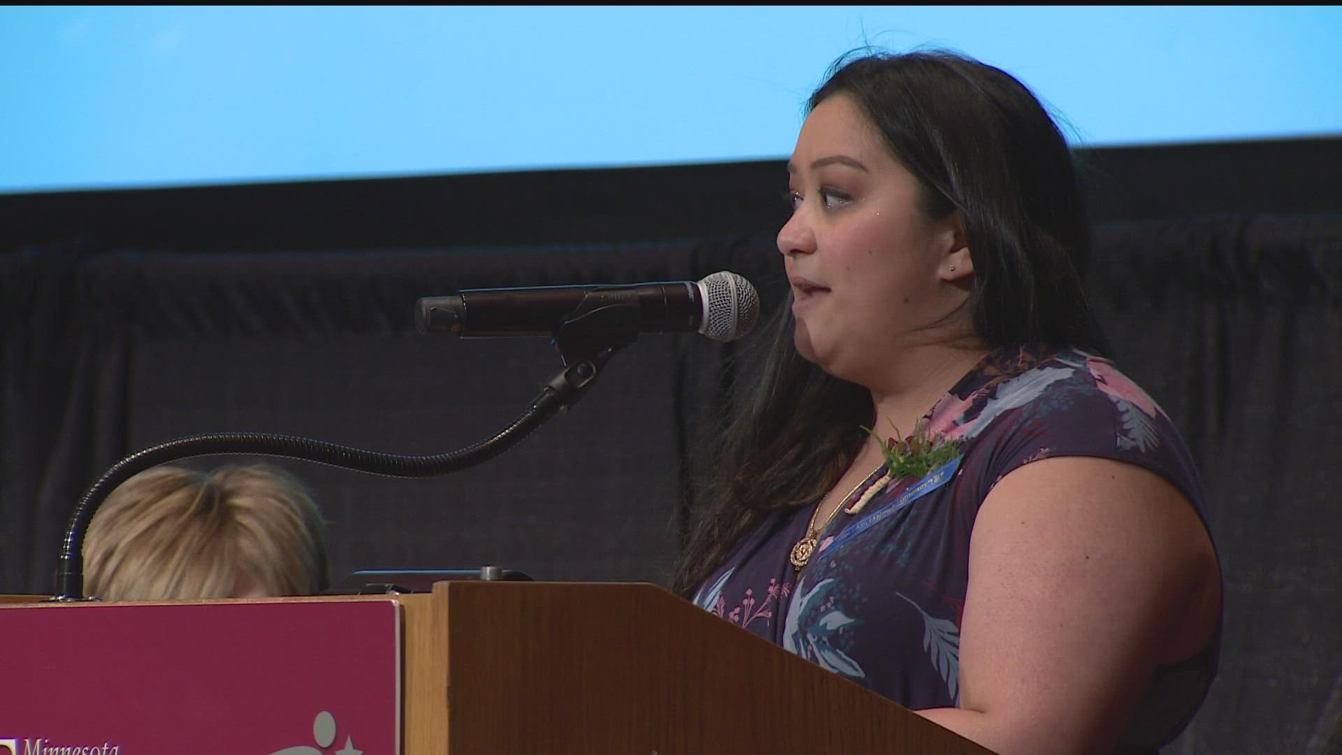 Sarah Lancaster is the first teacher of Asian/Pacific Islander Heritage to win the award, and the first in nearly 40 years to come from such a small Minnesota town.