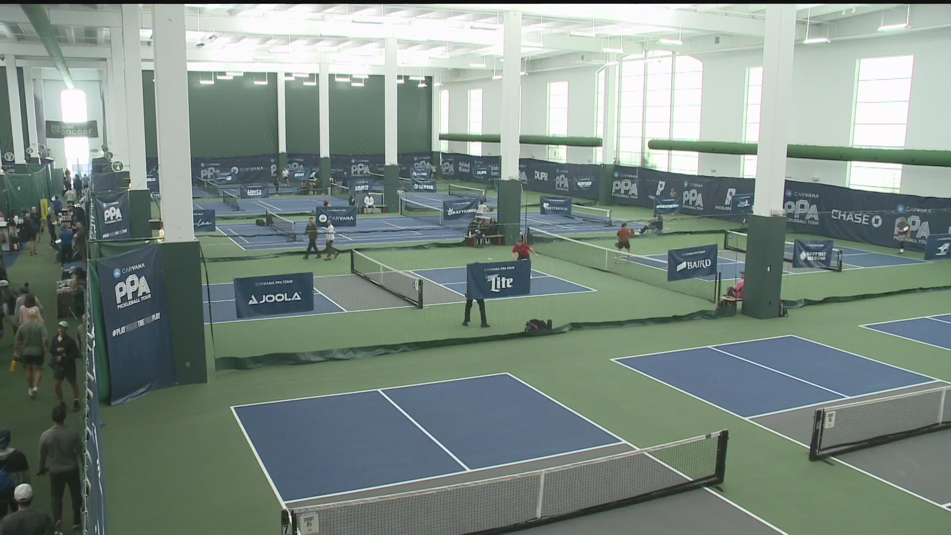 The Professional Pickleball Association says 1,000 players are taking part in the competition that runs Thursday through Sunday at Life Time in Lakeville.