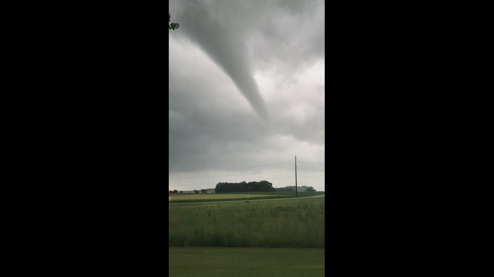 Viewer Robin Grewe captured this possible tornado touchdown near Gaylord, Minnesota on Saturday.