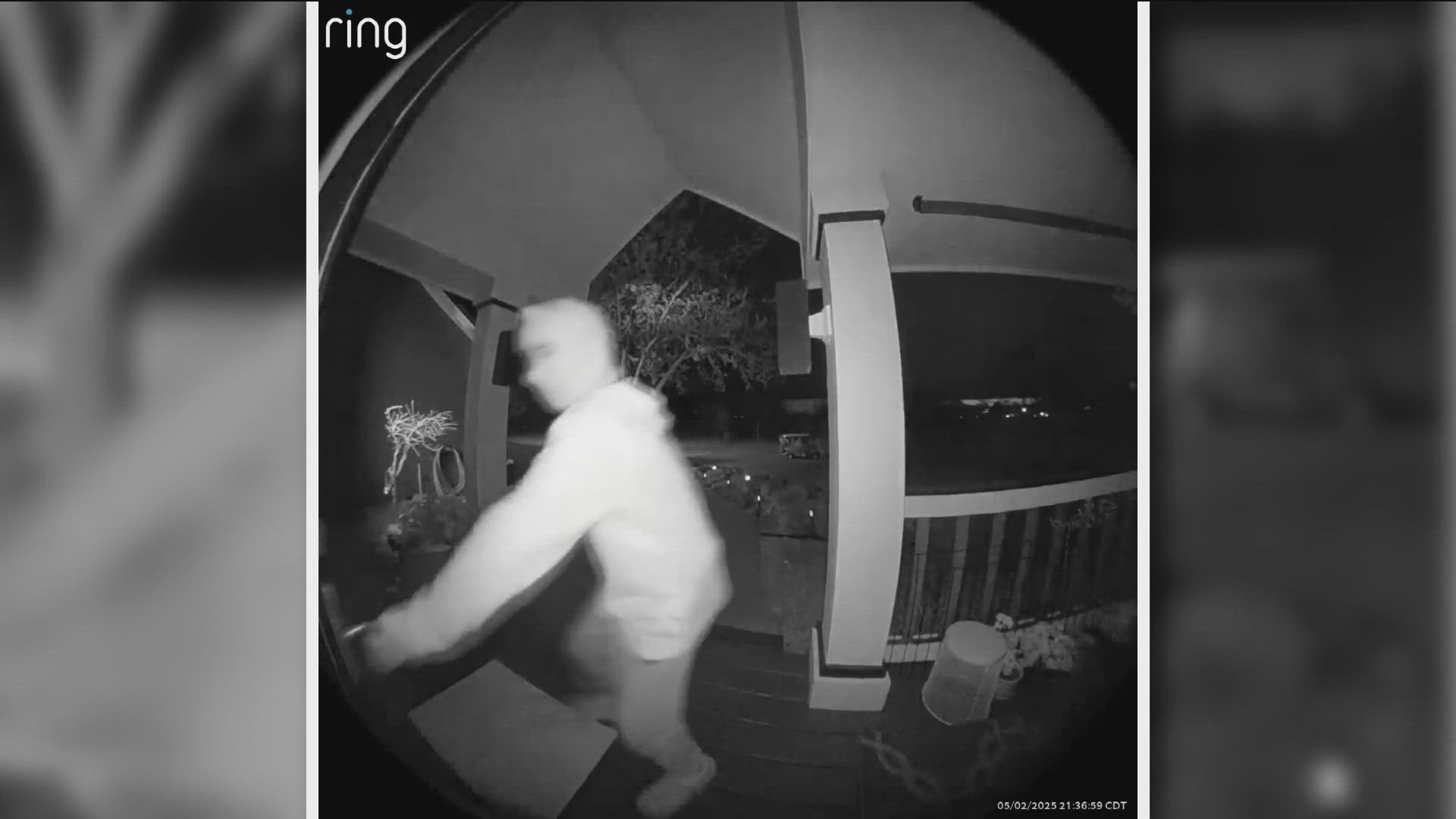 It's a spin on the old "ding dong ditch" prank. But instead of ringing door bells and running away, the suspects are trying to kick in doors.