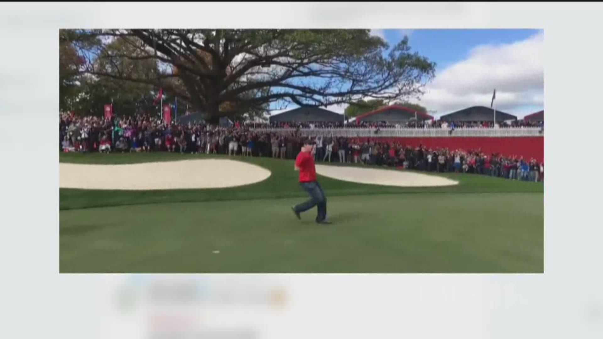 Heckler challenged at Ryder Cup and sinks putt