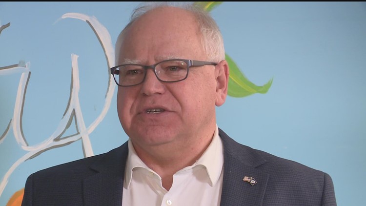 Gov. Tim Walz advocates for paid family leave