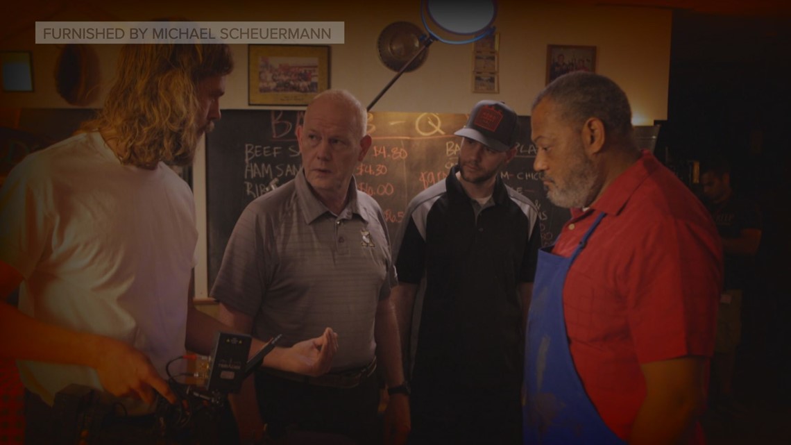 Movie featuring Laurence Fishburne filming in Owatonna