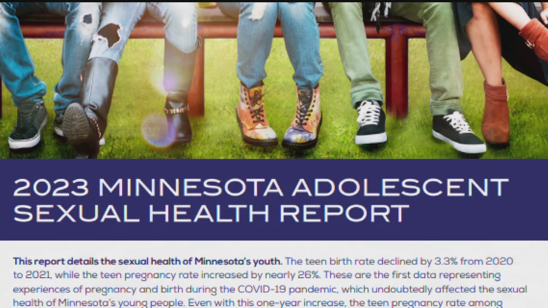 The University of Minnesota released its annual "Minnesota Adolescent Sexual Health Report,” giving insight into teen pregnancy trends in Minnesota during COVID.