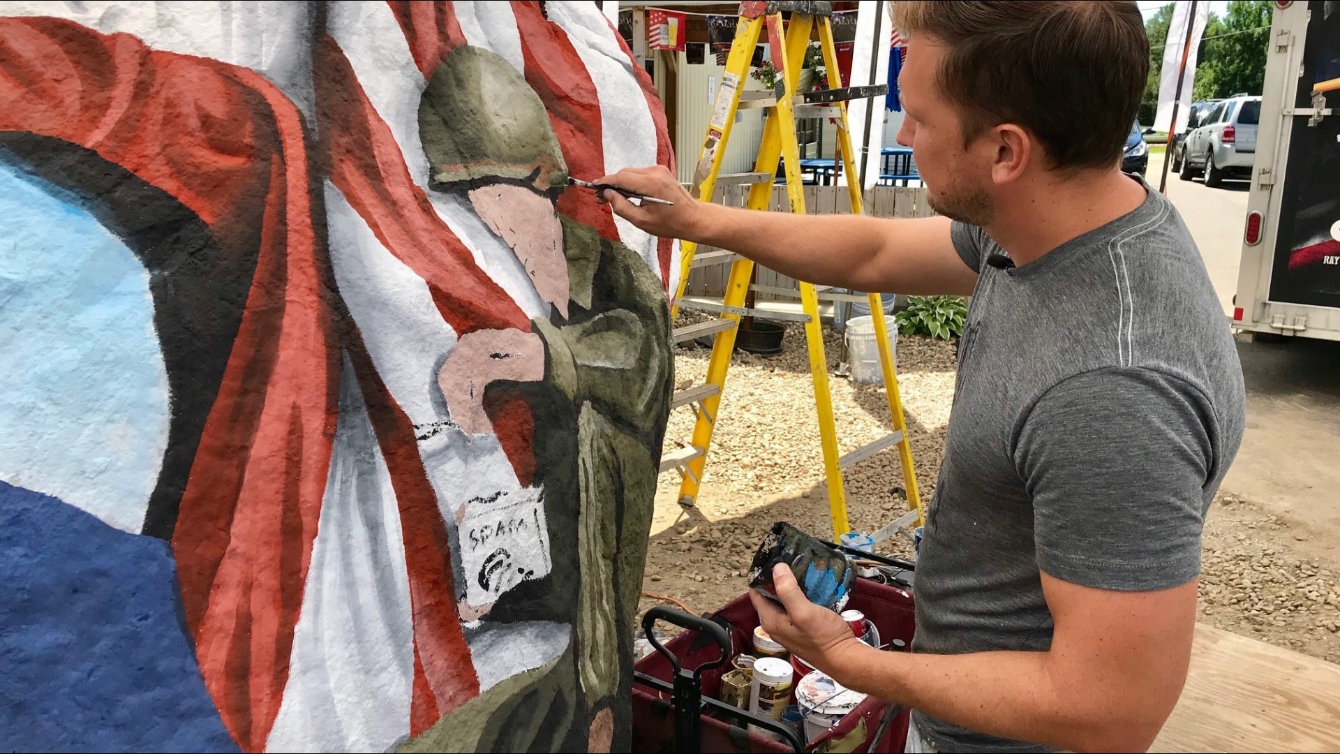 Artist brings first 'Freedom Rock' to Minnesota | kare11.com